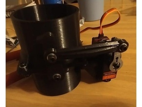 servo operated 63mm butterfly valve 3d print model - Mito3D