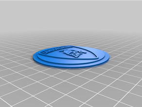 lamborghini modulare logo inserire 3d print model - Mito3D