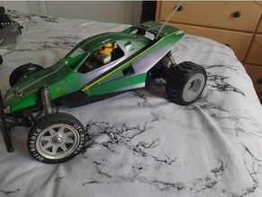 tamiya grasshopper ii - wheel + rim glue needed rc buggy rims 3d print model - Mito3D