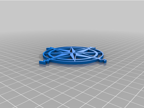 compass nesw teacup stand 3d print model - Mito3D