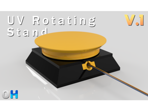 rotating stand - uv curing 3d printing accessories 3d print model - Mito3D