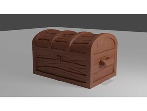 miniature chest 3d printing dungeons dragons 3d print model - Mito3D
