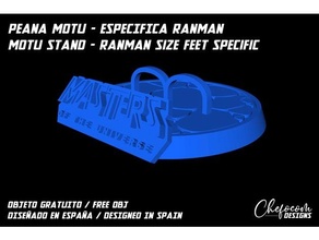 peana motu - especifico ranman masters universe eternia stand he-man mastersoftheuniverse 3d print model - Mito3D