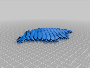 gauntlet chainmail blank piece 2 3 3d print model - Mito3D