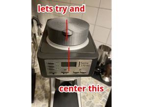 single dosing funnel centered baratza sette 270 grinders coffee grinder hopper 3d print model - Mito3D