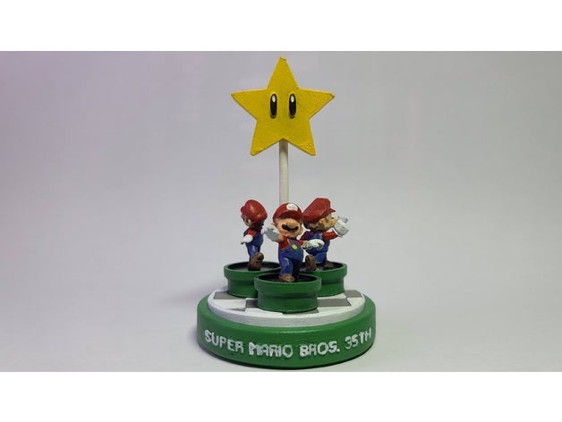 super Mario 3d all stars amiibo 64 galassia luce sole bros 3D print model - Mito3D