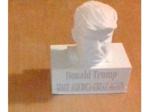 trump bust america hate great stand 3d print model - Mito3D