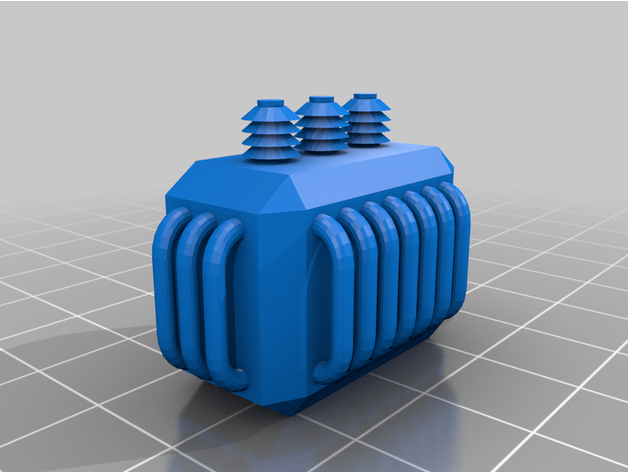 haute Tension transformateur 3D print model - Mito3D