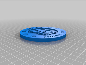 chelsea fc coaster drink keychain 3d print model - Mito3D