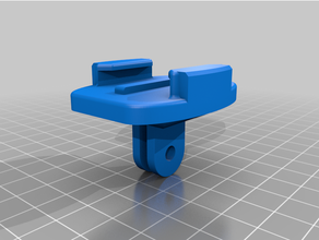 gopro double head base 3d print model - Mito3D