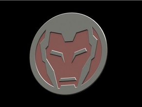 marvel's avengers iron man door logo marvel sign video game 3d print model - Mito3D