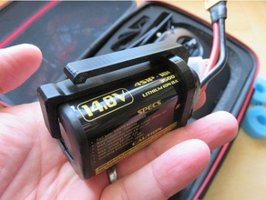 zohd 4s li-ion battery pack belt clip dji fpv hd goggles 3d print model - Mito3D