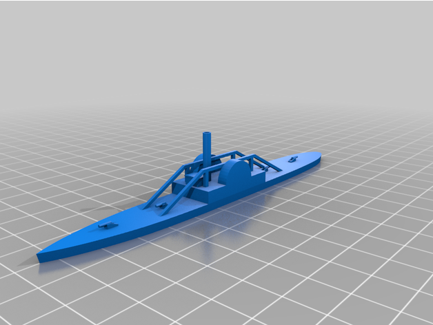 civil guerre navires 3D print model - Mito3D