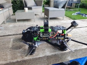 iflight titan dc2 custom parts caddx vista drone fpv fpvdrone fpvquad fpvracing frame quad quadracopter 3d print model - Mito3D