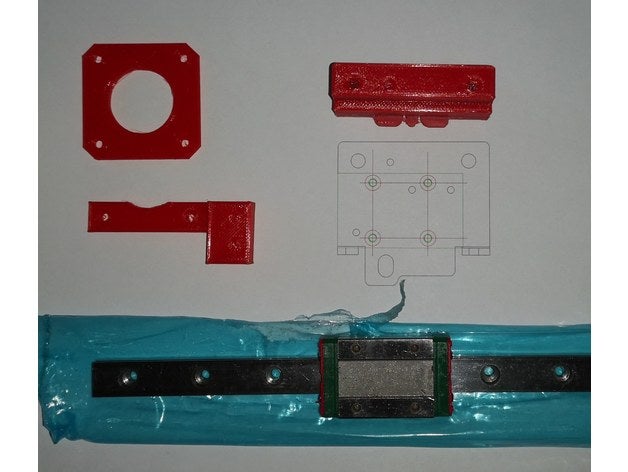 linear guide anet e12 e10 upgrade parts e16 endstop limit switch rail axis 3D print model - Mito3D