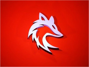 fox pendant pendentif 3d print model - Mito3D