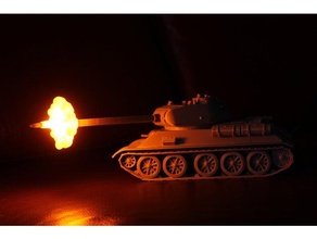 t 34 85 gece lambası parlamak Lamba askeri Rusça t34 tank tanklar ww2 3d print model - Mito3D