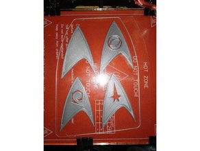 star trek insignias badges 3d print model - Mito3D