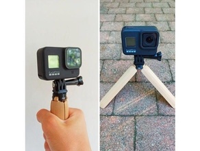trépied 2 1 appareil photo caméra adaptateur monter Go Pro photographie poigne 3d print model - Mito3D