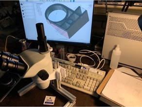 3 inch Mikroskop montieren Fokussierer 3d print model - Mito3D