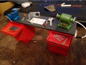 workbench diorama vice 3d print model - Mito3D