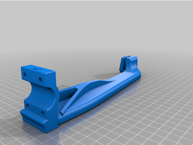 ender 5 pro heating bed support arm recessed upgrade 3D print model - Mito3D