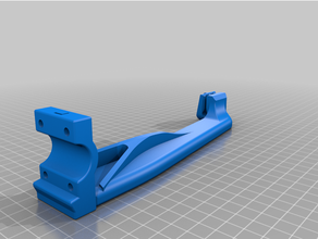 ender 5 pro heating bed support arm recessed upgrade 3d print model - Mito3D