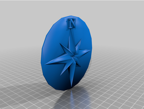 compass rose plate 3d print model - Mito3D