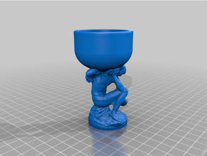 atlas figure egg cup greek mythology 3d print model - Mito3D