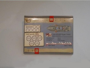 cruel seas card holder - remake naval wargames warlord games 3d print model - Mito3D