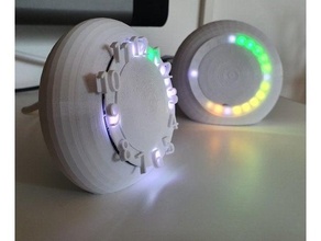 neopixel stand arduino clock thermometer 3d print model - Mito3D