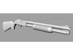 1 6 scale high standard k-1200 riot deluxe shotgun 3d print model - Mito3D