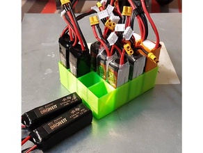 rc lipo batería caja 1s 3s 1slipo 1s lipo 3s lipo batería batería caja caja zumbido fpv lipo patio almacenamiento 3d print model - Mito3D