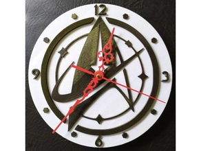estrella emigrar reloj 2 3d print model - Mito3D