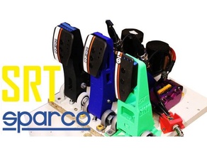 Sparco pédales adaptateur srt sim courses 3d print model - Mito3D