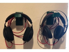 headphone wall mount headphones 3d print model - Mito3D