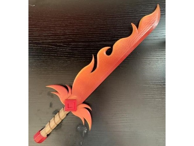 flaming dagger flame knife mm2 sword 3D print model - Mito3D