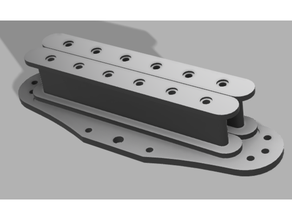 soltero bobina tamaño humbucker 3d print model - Mito3D