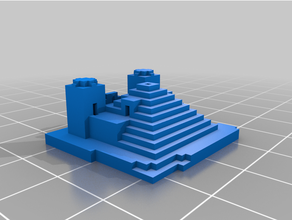 Minecraft çöl tapınak şakak mabet video oyun 3d print model - Mito3D