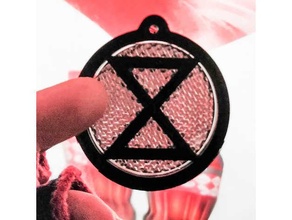 extinction symbol reflector cover 3d print model - Mito3D