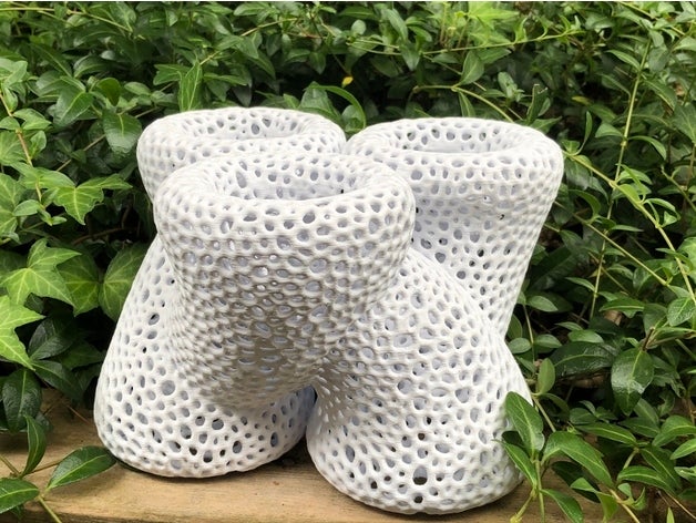 hextuple Klein şişe matematik Sanat yüzey Voronoi 3D print model - Mito3D