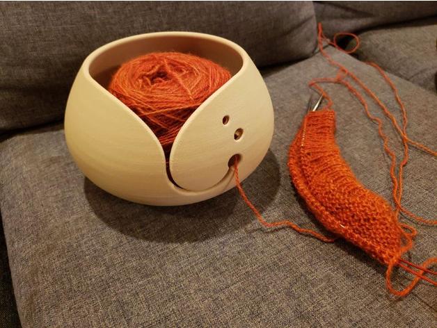 yarn bowl knife knitting wool 3D print model - Mito3D