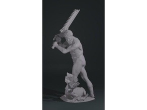 hercules killing hydra grimdark edition sculpture warhammer 40k 3d print model - Mito3D