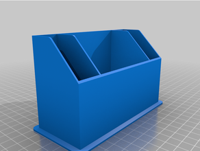 sencillo bandeja herramientas lápiz vertical estante soporte escritorio organizador bolígrafo 3d print model - Mito3D