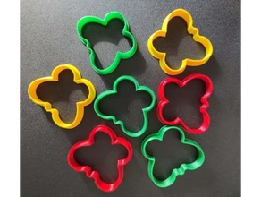 butterfly cookie cutter 3d print model - Mito3D