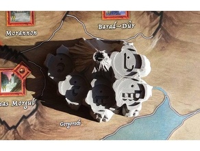 war ring 2nd edition - mount doom boardgame boardgames 3d print model - Mito3D
