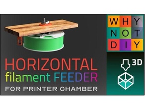 horizontal filament feeder printer chamber 3d print model - Mito3D