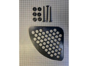 ikea tisken corner basket tray bathroom hex hexagon hack storage thread 3d print model - Mito3D