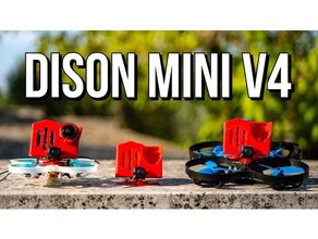 dison mini v4 betafpv cinewhoop nano fpv gopro mount naked rimzler 3d print model - Mito3D