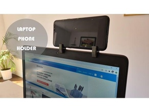 computador portátil phone suporte Webcam conferência 3d print model - Mito3D